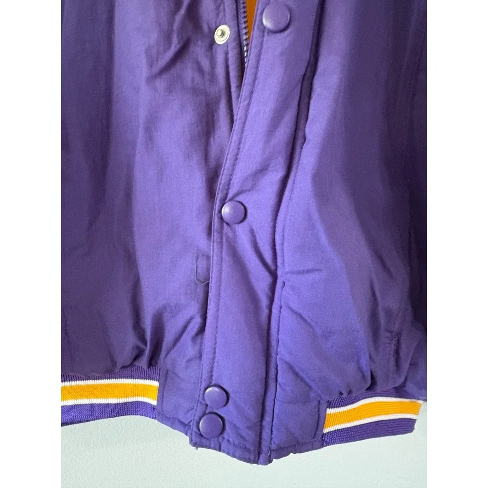 Vintage Reebok NBA Los Angeles Lakers Puffer Jacket Purple Youth Medium 10/12